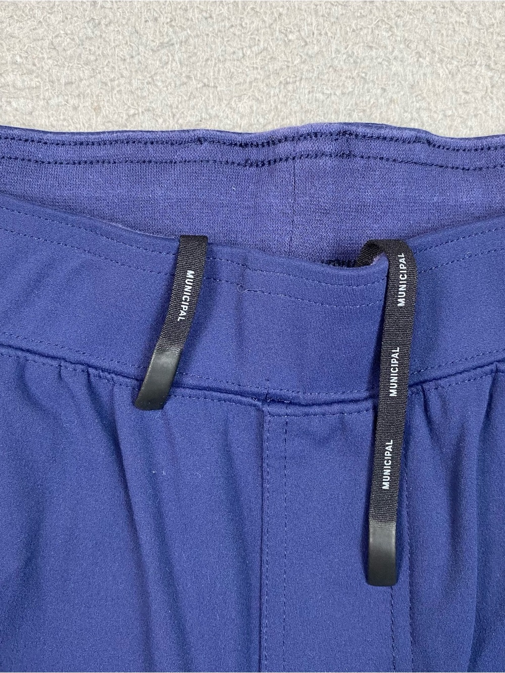 MUNICIPAL Gym Chino Shorts Mens Size L Sport Utility Gear Blue Athletic Workout - Picture 9 of 9